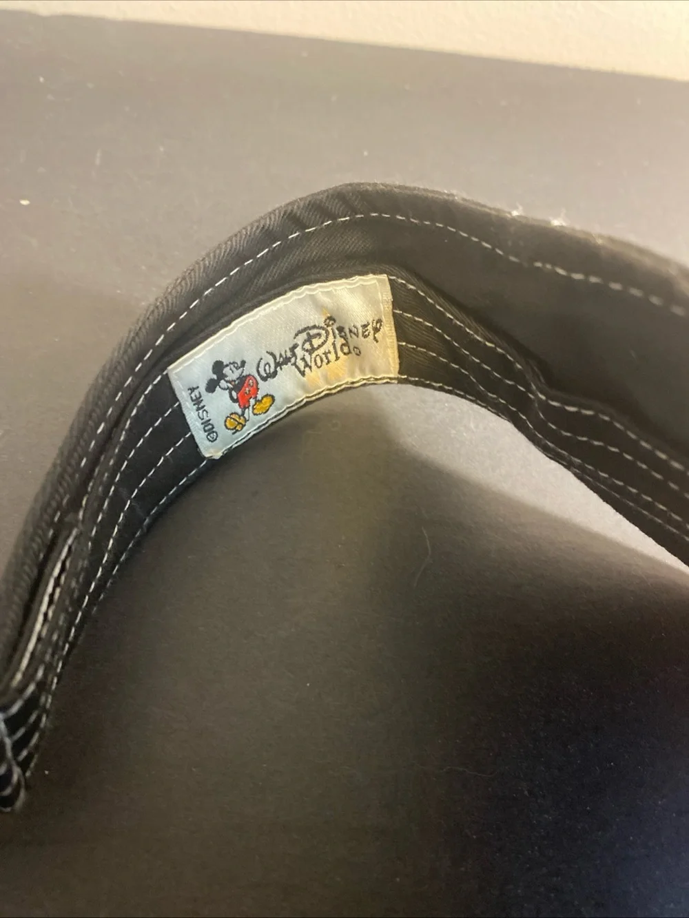 Walt‎ Disney World Black Red Adjustable Bad Attitude Grumpy Dwarf Visor Nwot